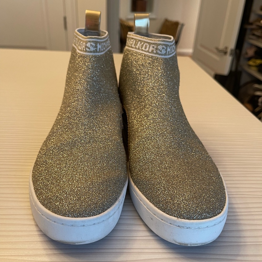 Michael Kors gold sneaker